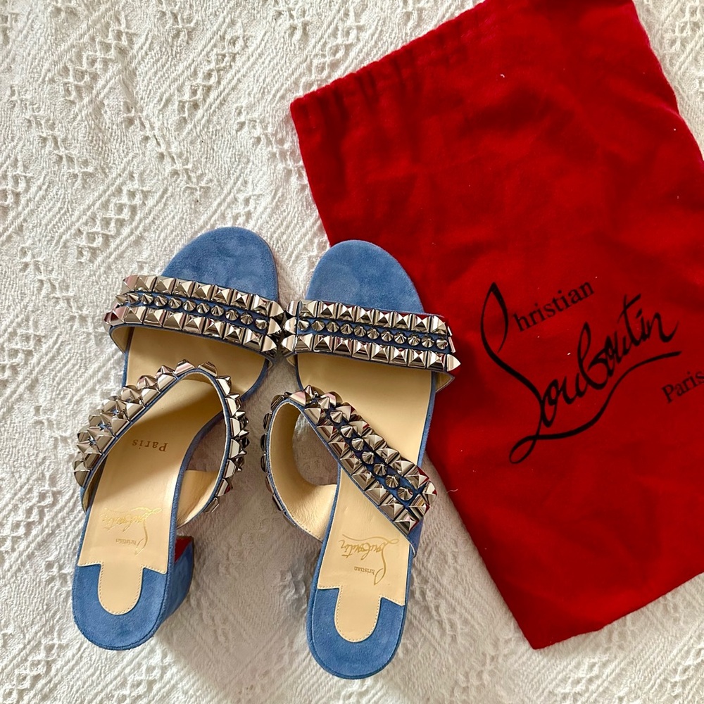 Christian Louboutin Blue Glamorous Sandals